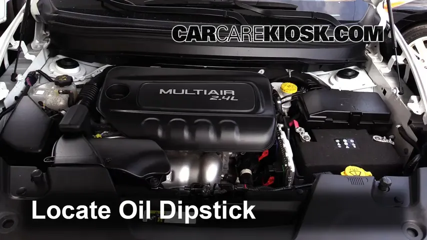2015 Jeep Cherokee Latitude 2.4L 4 Cyl. Oil Check Oil Level